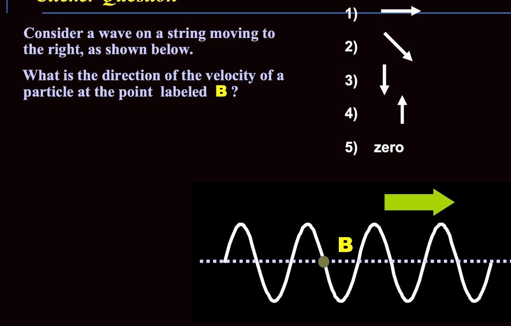Solved 1) 2) Consider a wave on a string moving to the