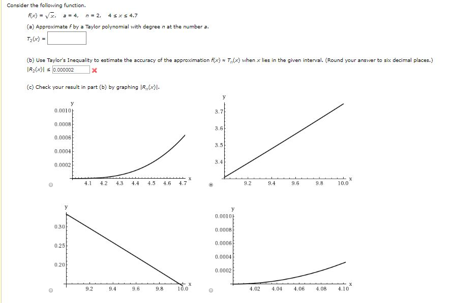 Solved Consider the following function Fx)=x a 4 n2, 4 s xs | Chegg.com