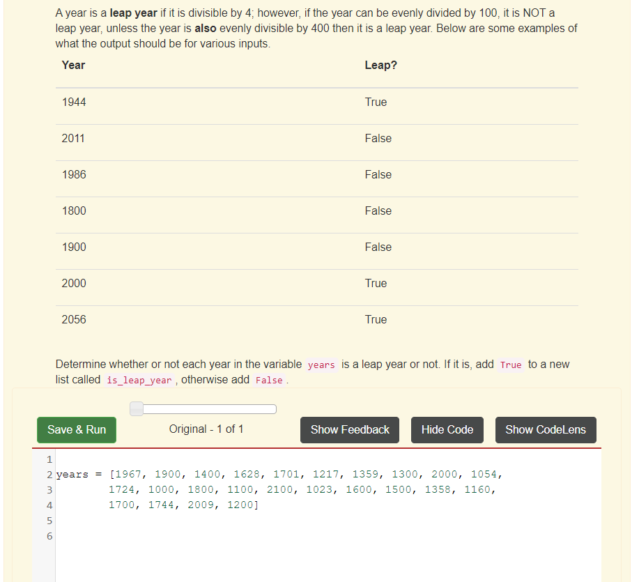 Solved In Python A Year Is A Leap Year If It Is Divisibl Chegg Com