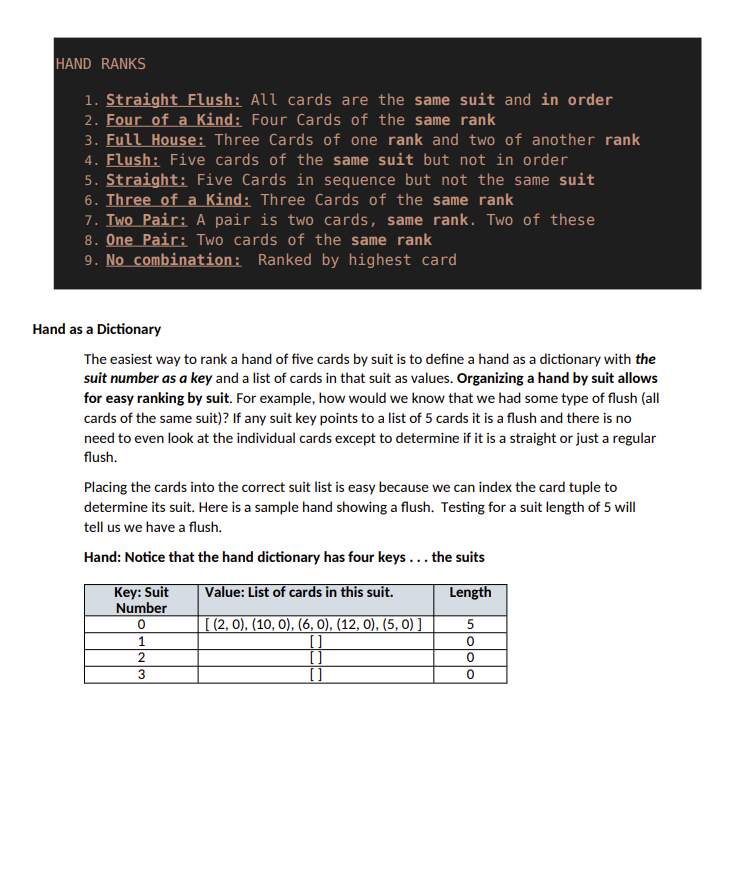 Solved Objectives: - Apply simple data structures to a | Chegg.com