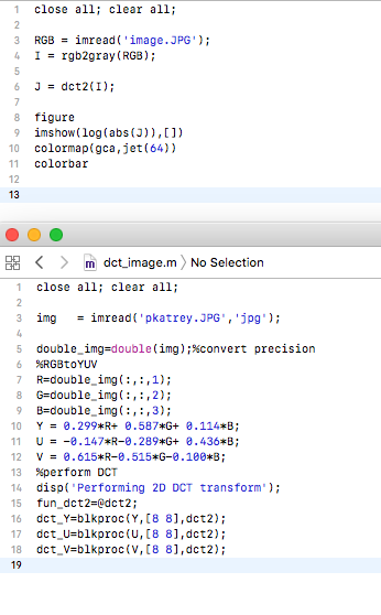1 close all; clear all; 3 RGB imread('image.JPG'); 1 | Chegg.com
