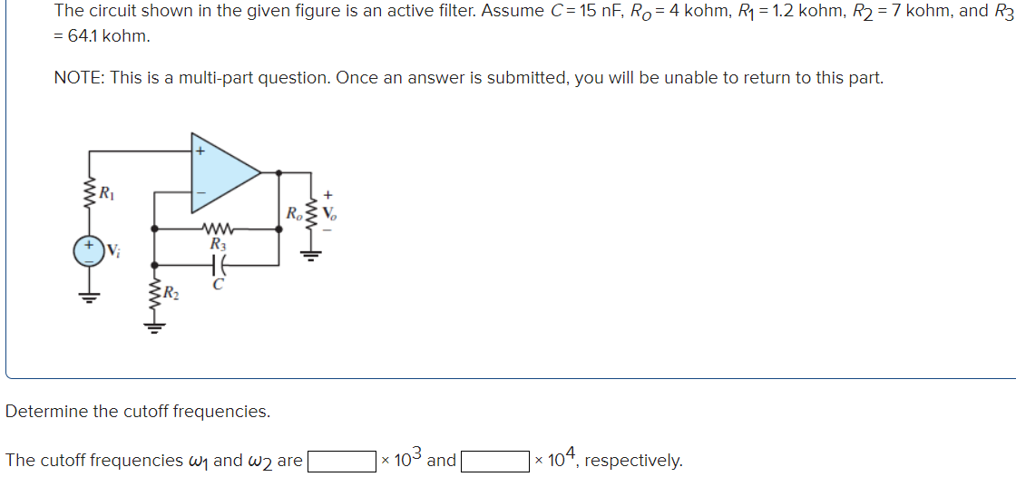 Solved The circuit shown in the given figure is an active | Chegg.com