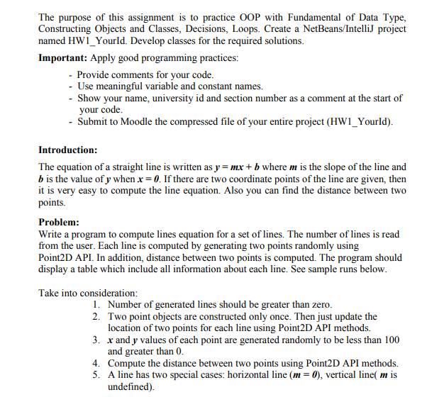 Solved The purpose of this assignment is to practice OOP | Chegg.com