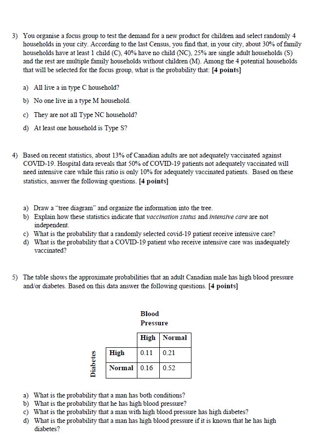 Solved 3 You organise a focus group to test the demand for