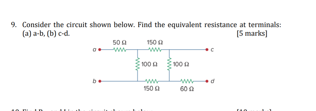 Solved Consider the circuit shown below. Find the equivalent | Chegg.com