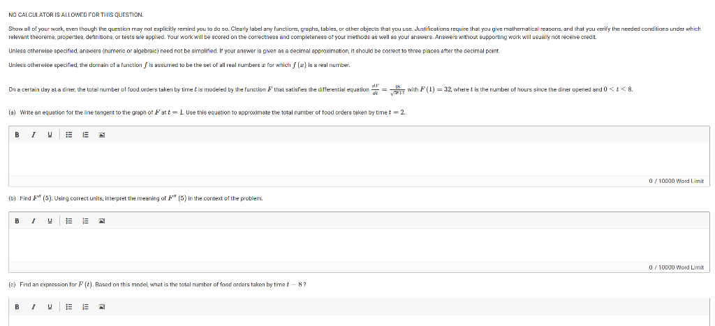 Solved NO CALCULATOR IS ALLOWED FOR THIS QUESTION. Show all | Chegg.com