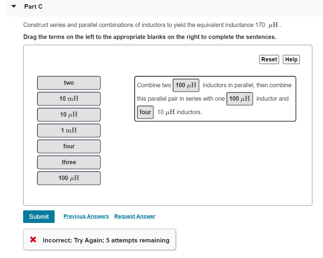 Solved Construct series and parallel combinations of | Chegg.com