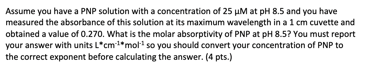 Solved Assume you have a PNP solution with a concentration | Chegg.com