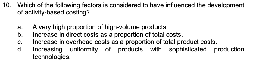 Solved 3. In A Process Costing System, Manufacturing | Chegg.com