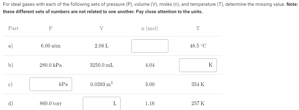 assessment problem solving an argon gas occupies