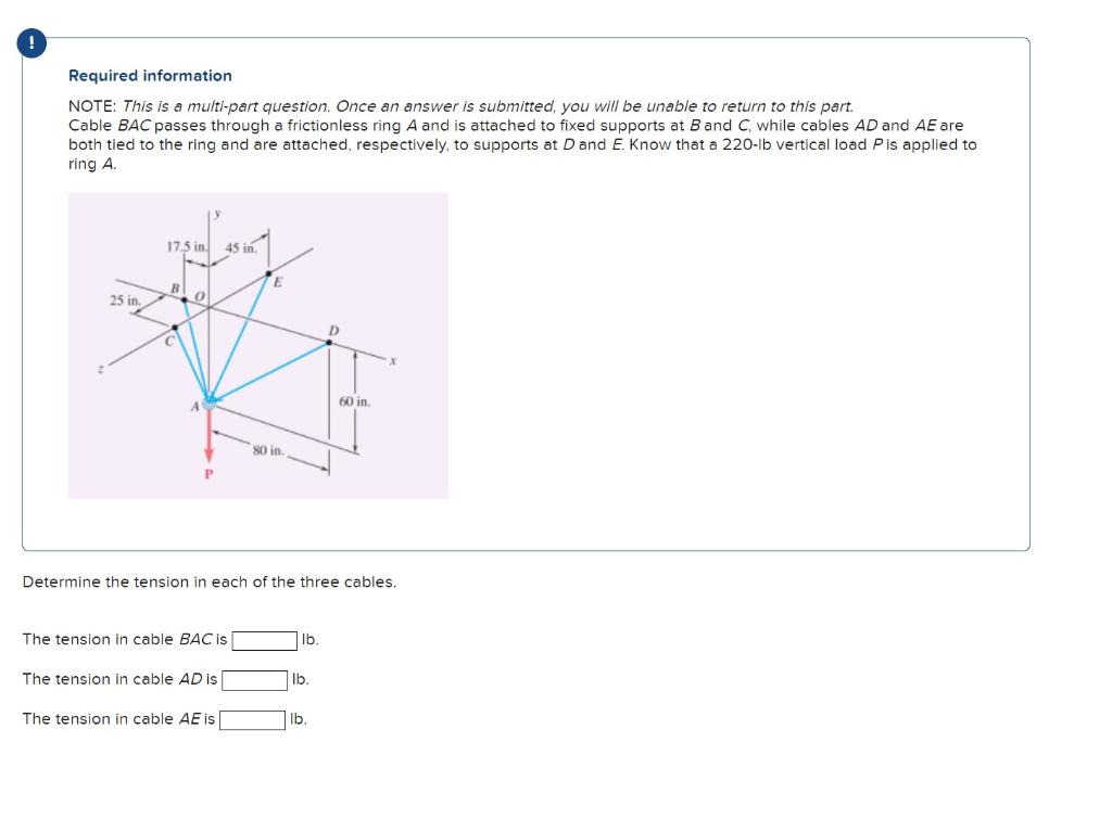 Solved Required information NOTE: This is a multi-part | Chegg.com