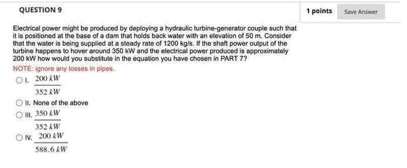 Solved QUESTION 2 0.5 points Save Answer Electrical power | Chegg.com