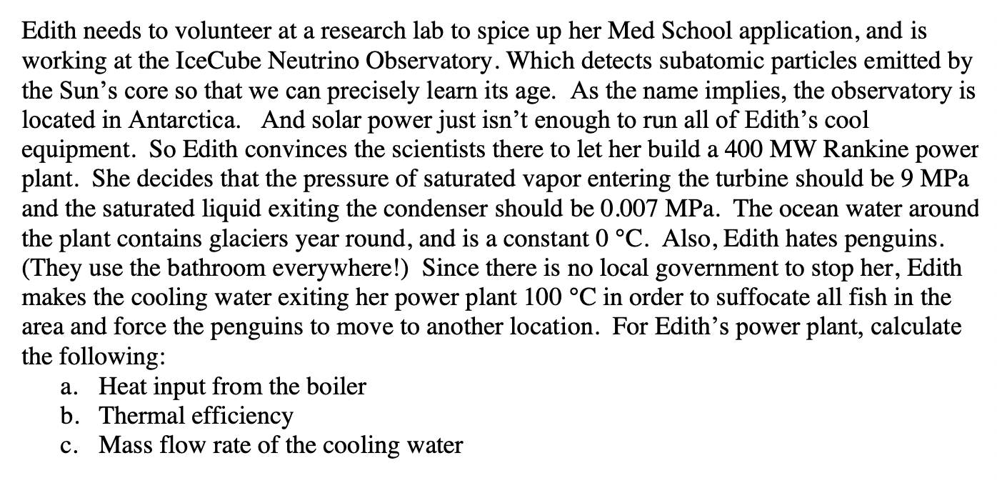 Solved Edith needs to volunteer at a research lab to spice | Chegg.com