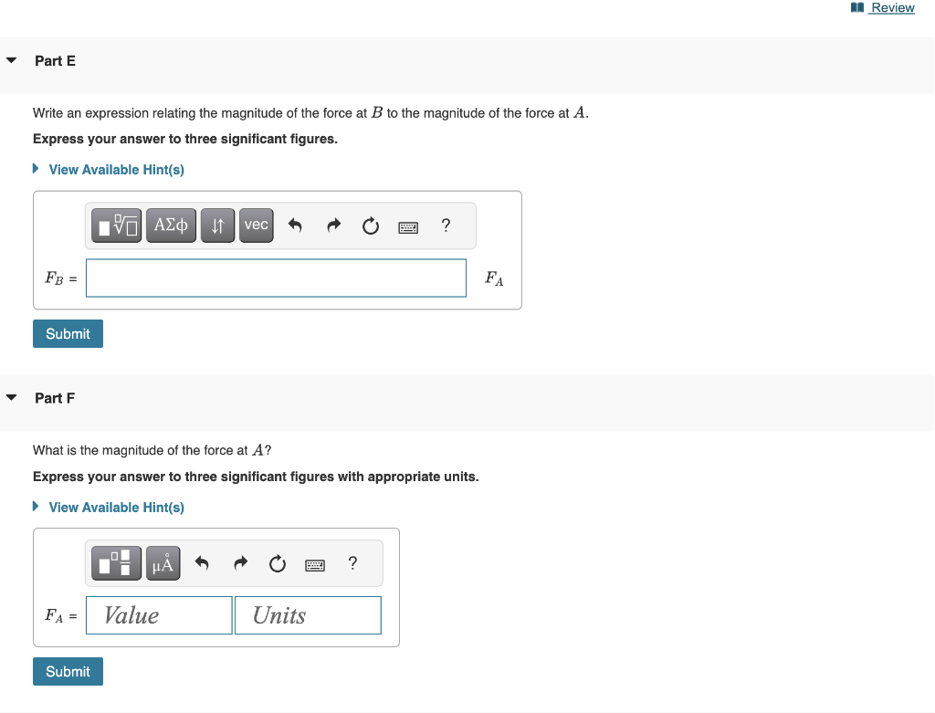 Solved Learning Goal: To determine the forces acting on a | Chegg.com