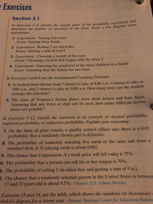 Solved Exercises Section 3 1 In Exercises 1 4 Identify The Chegg Solved Exercises Section 3 1 In Exercises 1 4 Identify The Chegg