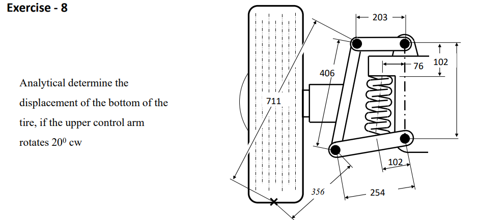 Solved Analytical determine the displacement of the bottom | Chegg.com