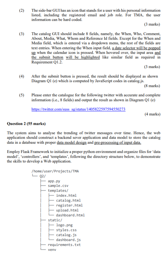 Question 1 (45 Marks) The use of social media has | Chegg.com
