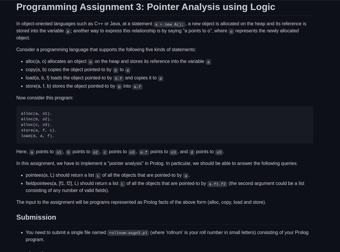 prolog assignment solution