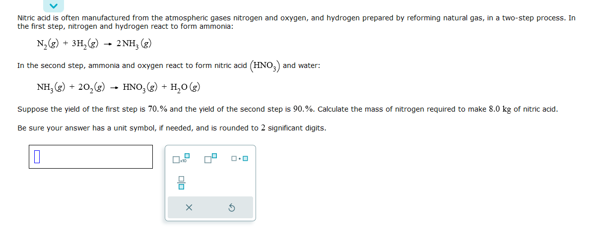 Solved Nitric Acid Is Often Manufactured From The Chegg Com   PhpeDuRBL