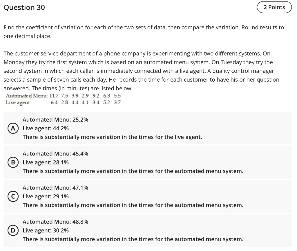 Solved Question 30 2 Points Find the coefficient of | Chegg.com