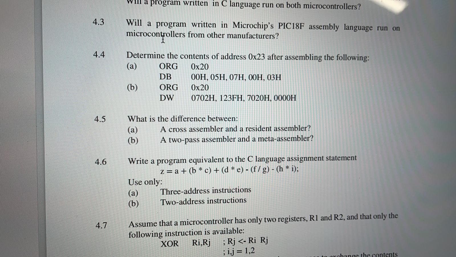 Solved a program written in C language run on both | Chegg.com