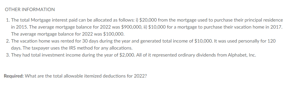 Solved Problem 2: Deductions for Personal Activities Robert | Chegg.com