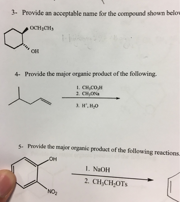 Solved Provide an acceptable name for the compound shown