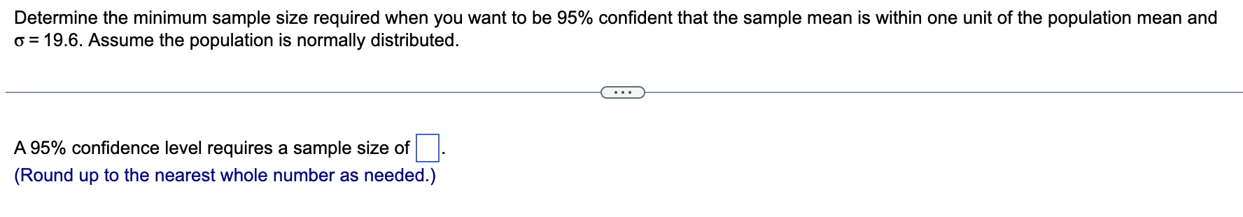 Solved Determine the minimum sample size required when you | Chegg.com