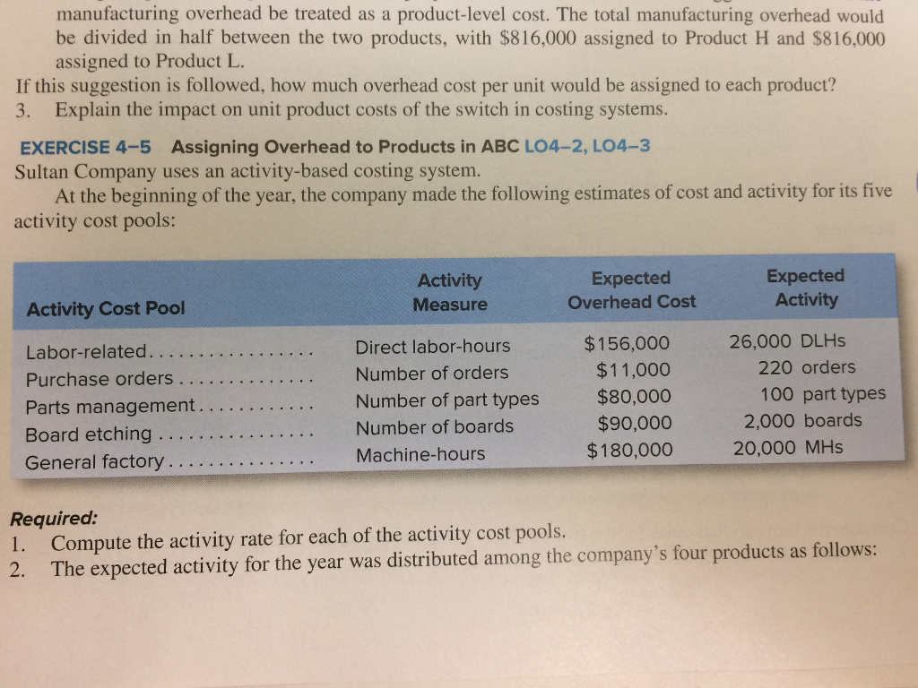 Solved manufacturing overhead be treated as a productlevel