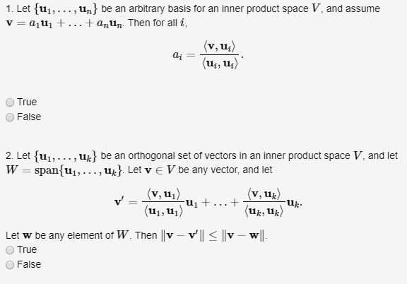 Solved 1 Let U Un Be An Arbitrary Basis For An Inn Chegg Com