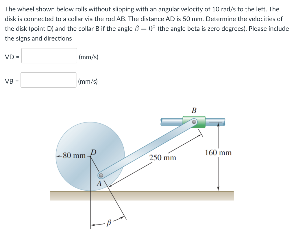 Solved The wheel shown below rolls without slipping with an | Chegg.com