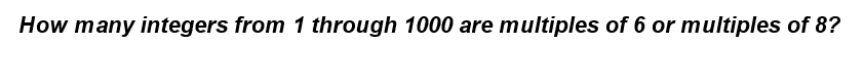 Solved How many integers from 1 through 1000 are multiples | Chegg.com