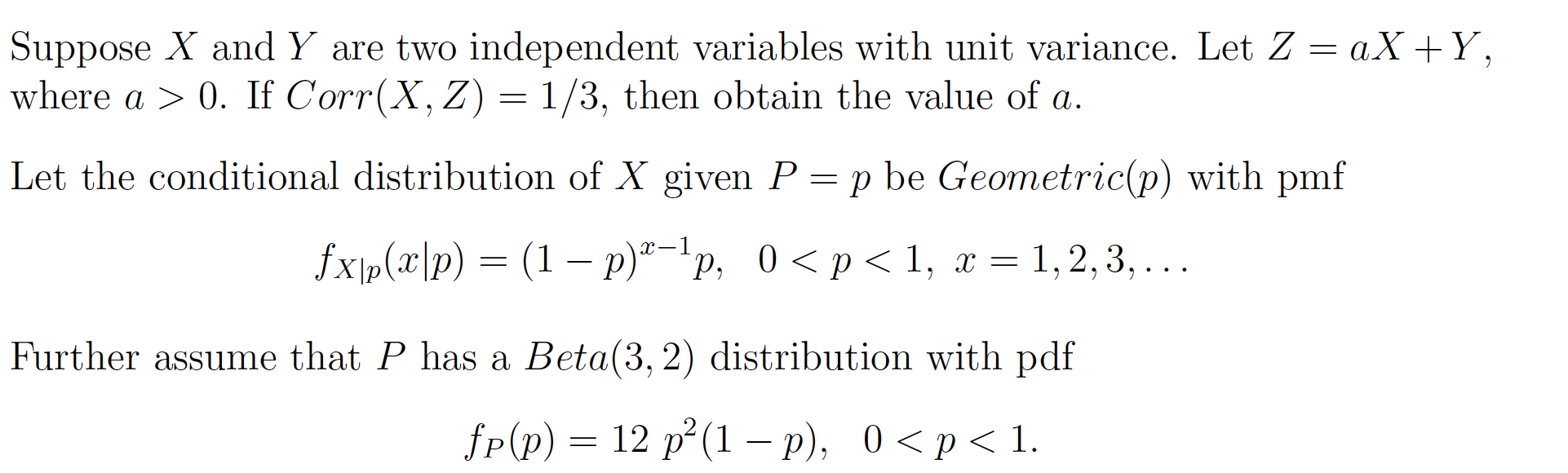 Find E(X). Find Var (X). Find the marginal PMF of | Chegg.com