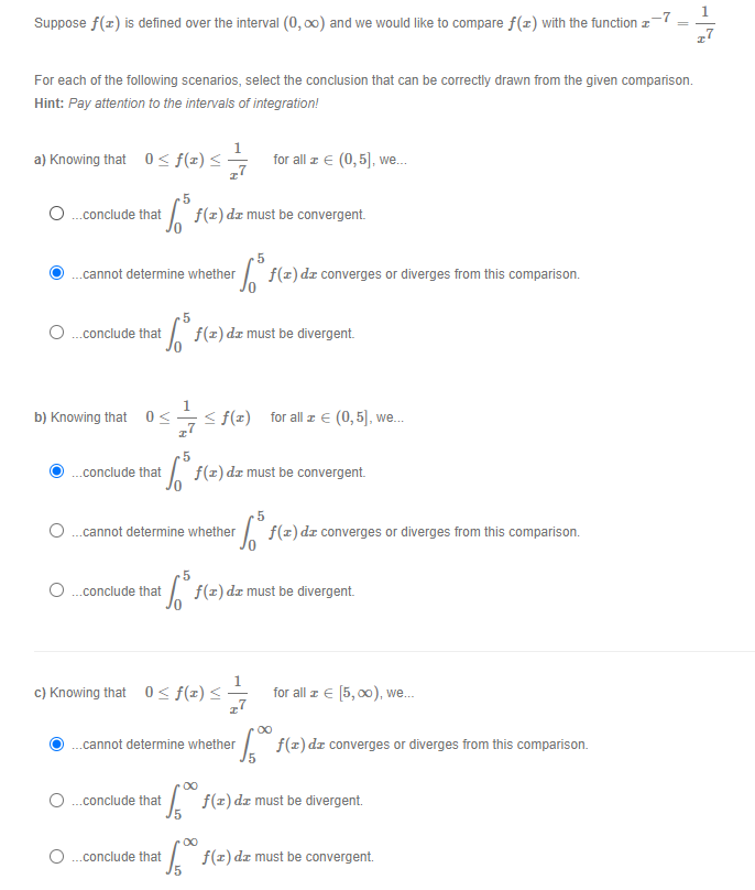 Solved 1 7 Suppose f() is defined over the interval (0,00) | Chegg.com