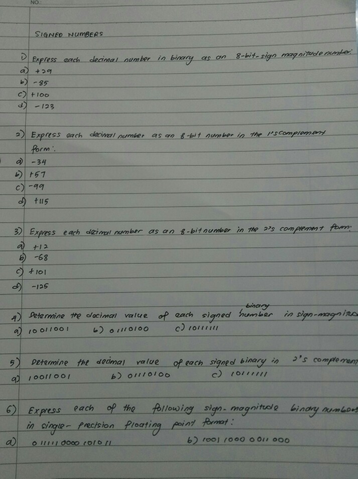 express 15 as a 6 bit signed binary number