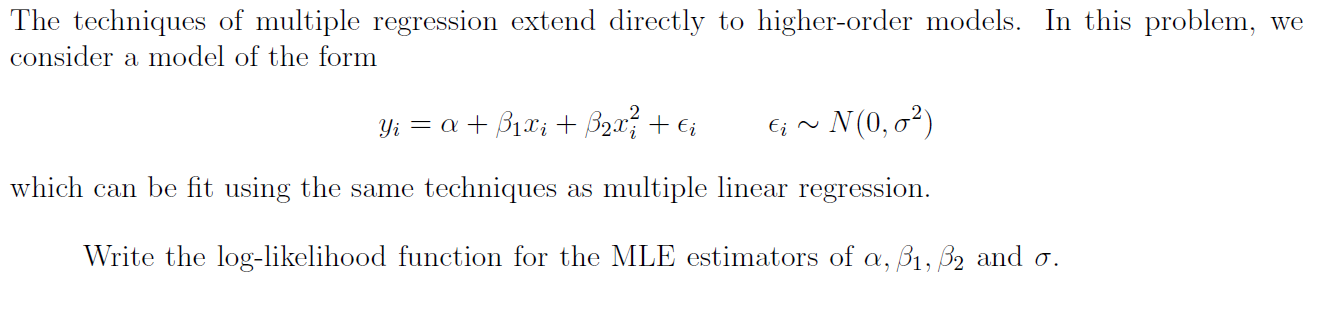 Solved The techniques of multiple regression extend directly | Chegg.com