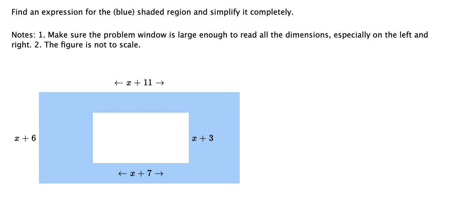 Solved Find an expression for the (blue) shaded region and | Chegg.com