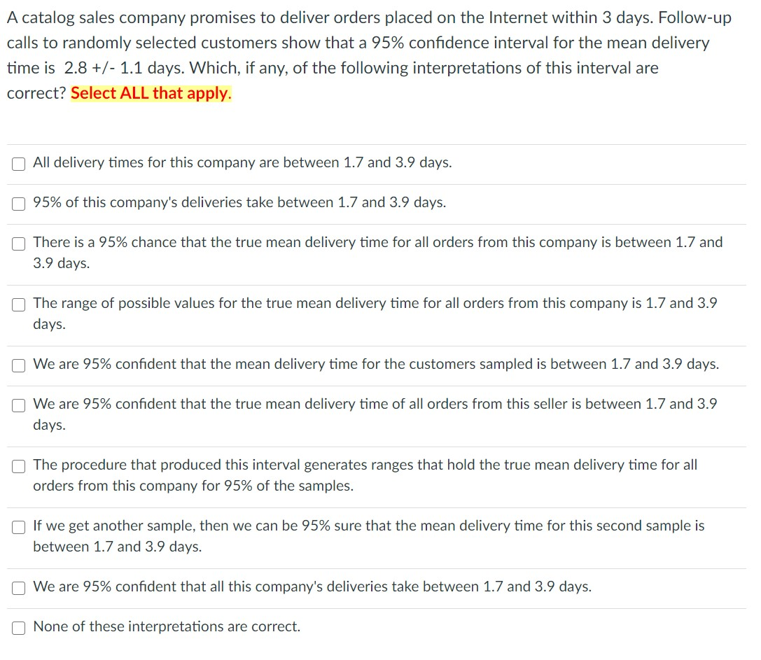 Solved For each of the statements below, select the correct | Chegg.com