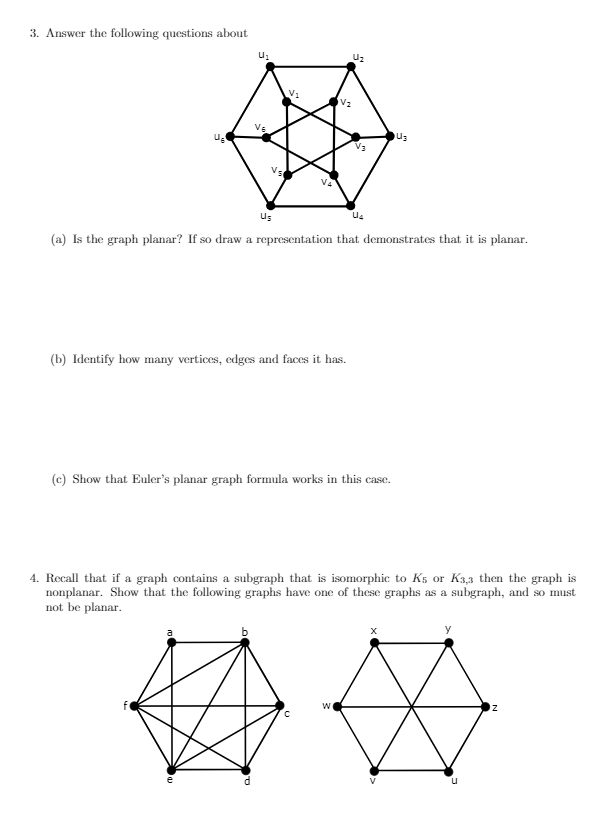 Solved 3 Answer The Following Questions About U Uz V V Ve Chegg Com