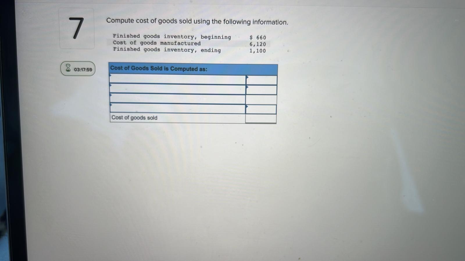 Solved Compute Cost Of Goods Sold Using The Following | Chegg.com