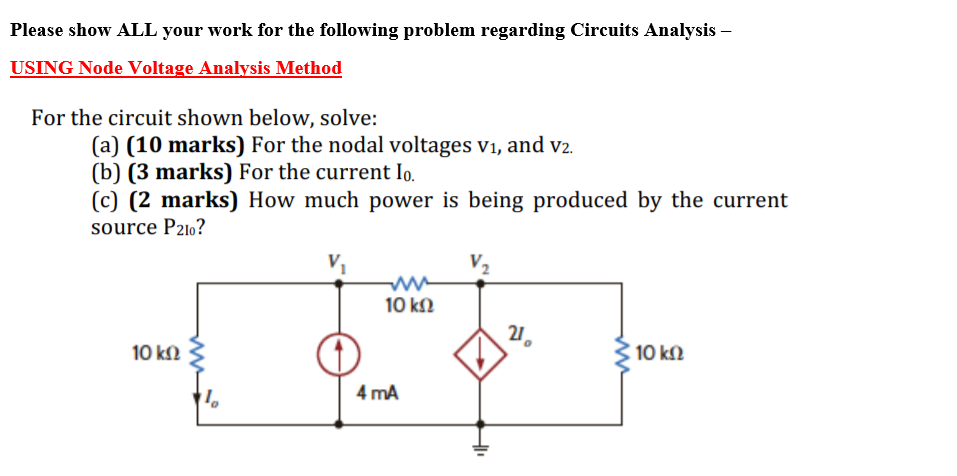Solved Please show ALL your work for the following problem | Chegg.com