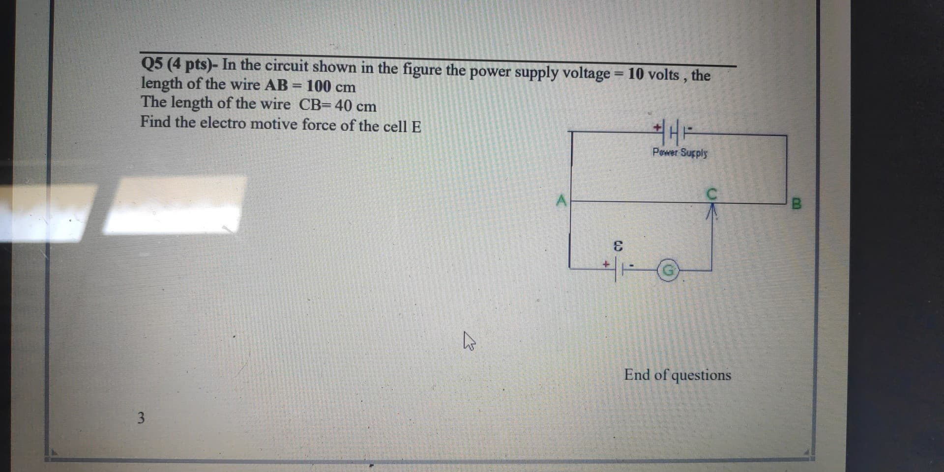 Solved Q5 (4 pts)- In the circuit shown in the figure the | Chegg.com