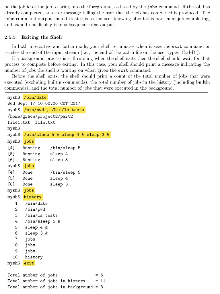 In this assignment, you will implement a command line | Chegg.com