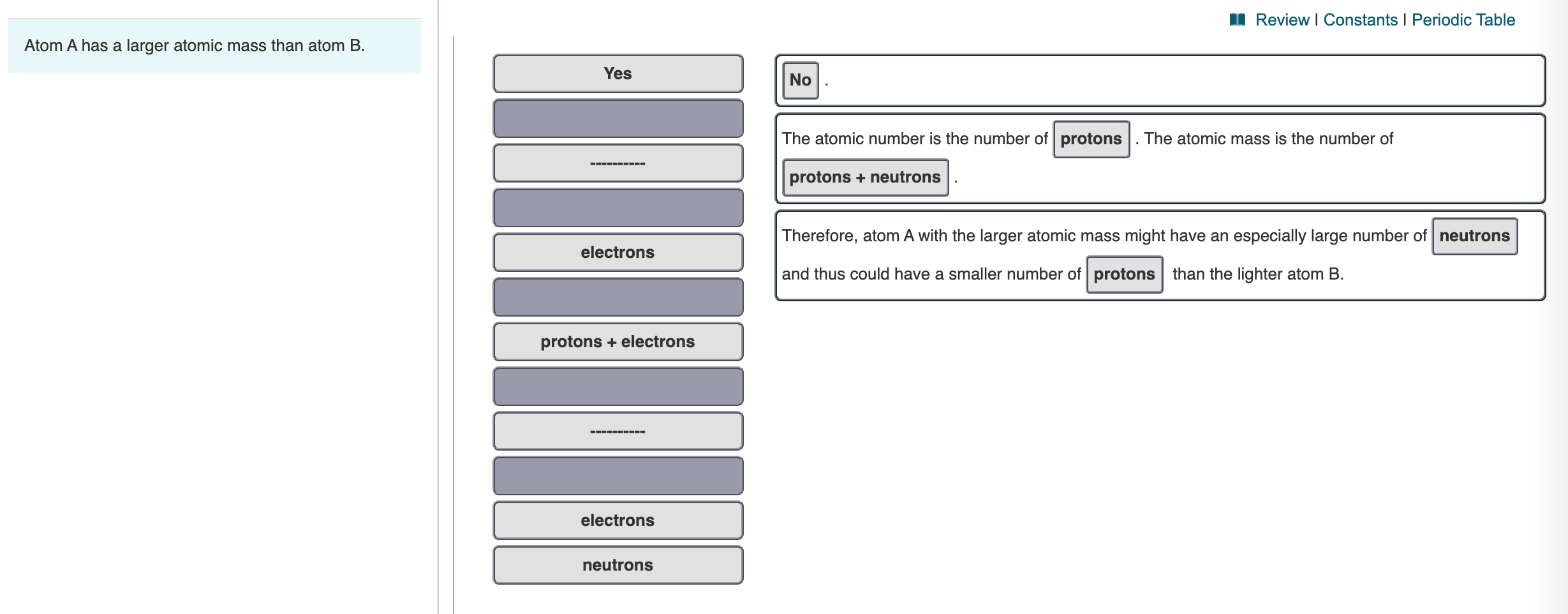 Solved Does This Mean That Atom A Also Has A Larger Atomic | Chegg.com