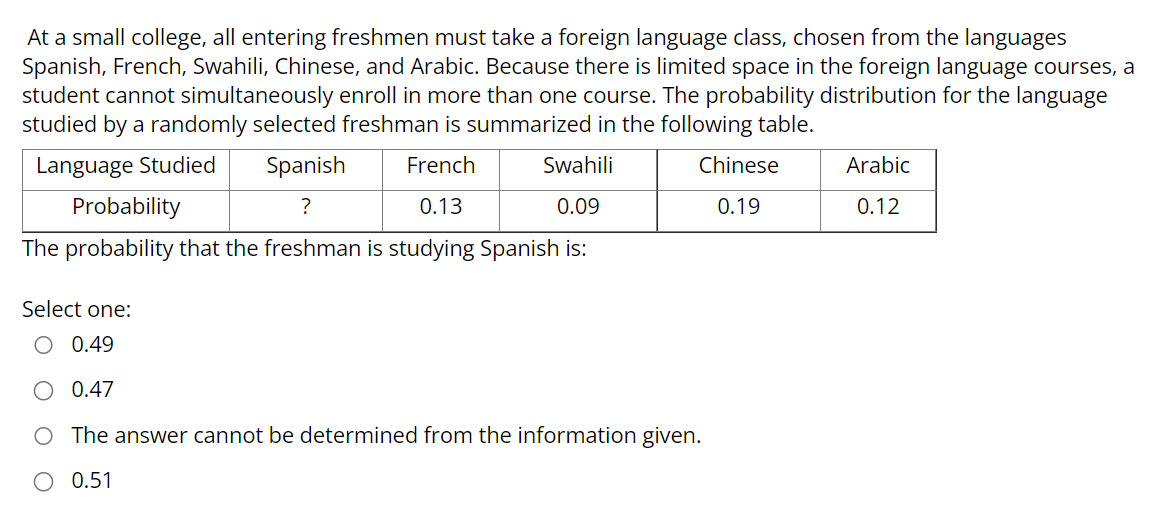 solved-at-a-small-college-all-entering-freshmen-must-take-a-chegg