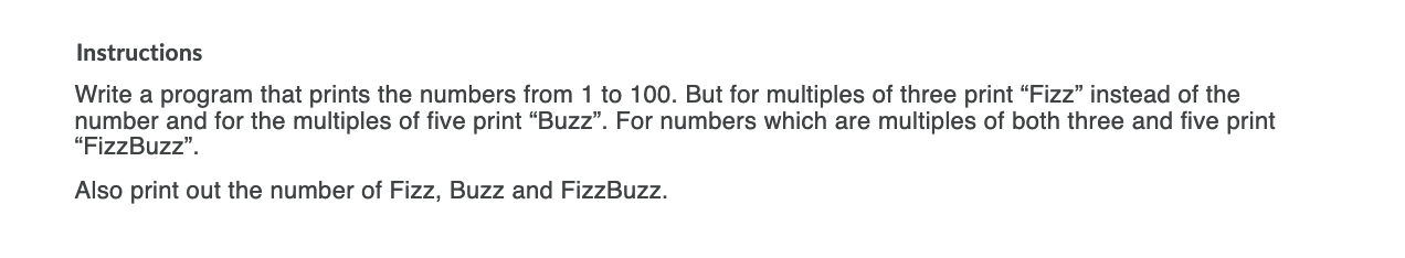 Solved Instructions Write a program that prints the numbers | Chegg.com