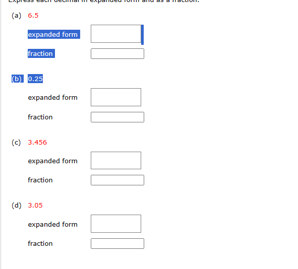 write the fraction in expanded form 75.7