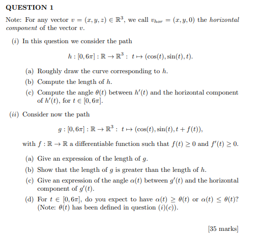 Question 1 Note For Any Vector V 1 4 2 Ry Chegg Com