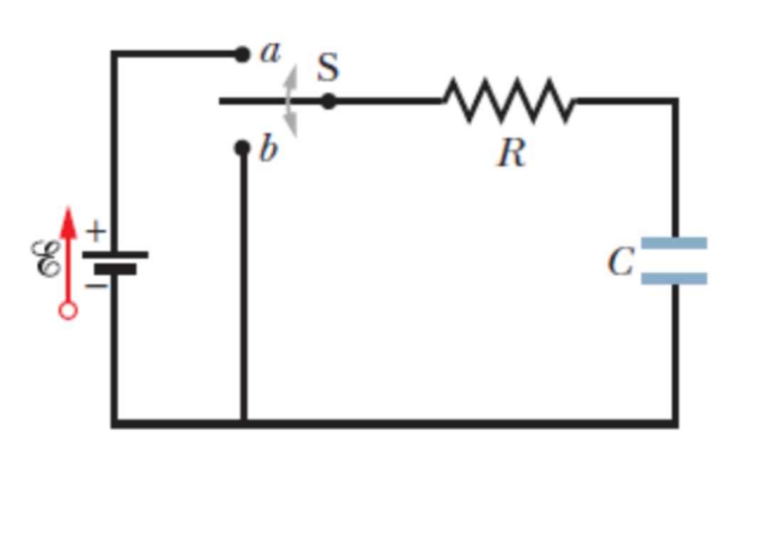 Solved An RC circuit contains a 12V battery in series with a