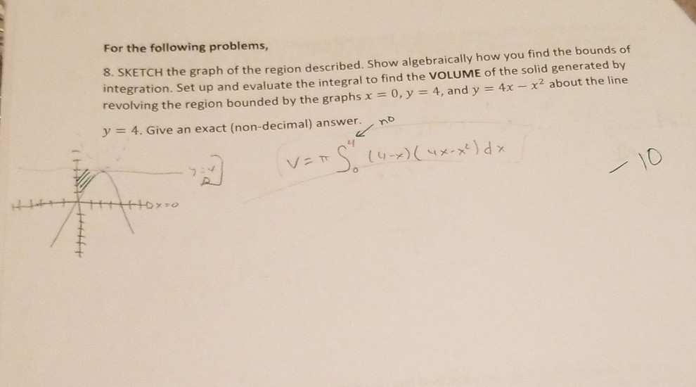 Solved For the following problems, 8. SKETCH the graph of | Chegg.com